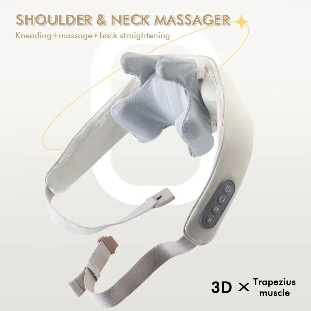 Electric Neck And Back Massager Wireless Neck And Shoulder
